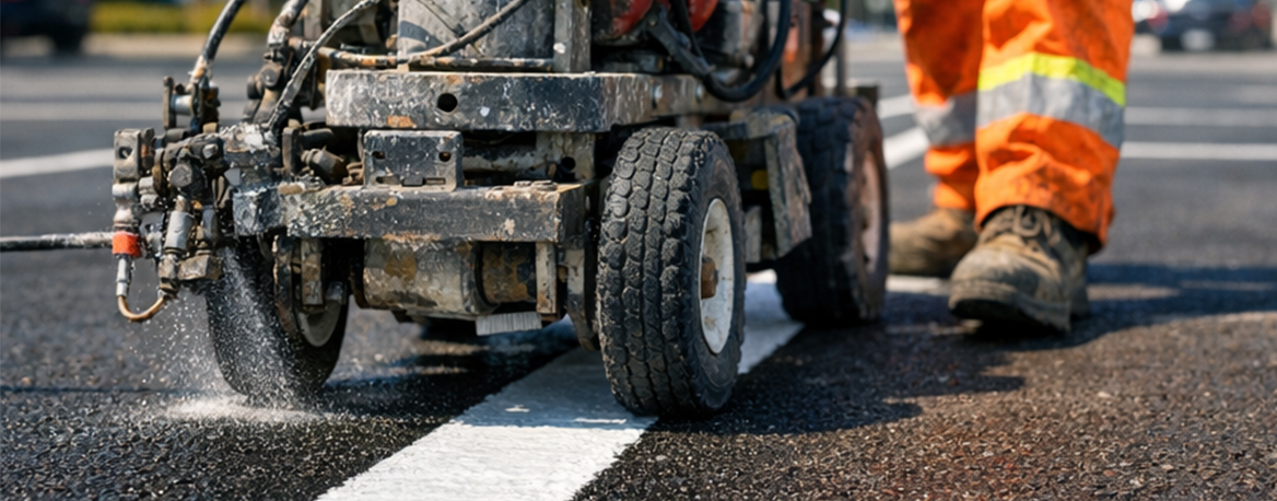Professional parking lot line striping in Lebanon PA